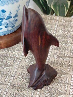 Vintage Ironwood Dolphin Figurine